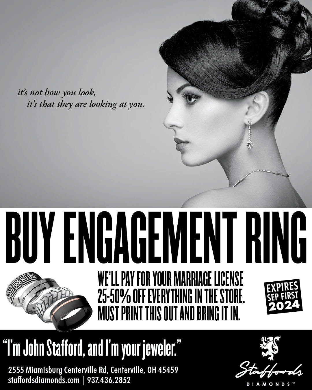 Buy an engagement ring- we'll buy your marriage license