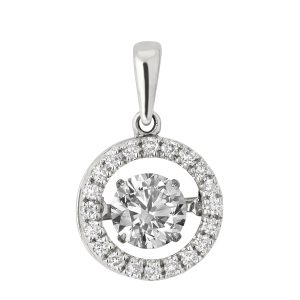 Dancing Diamond Pendant