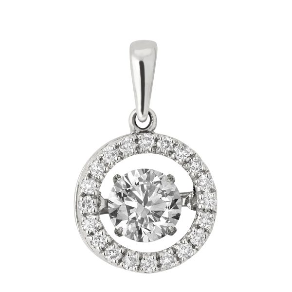 Dancing Diamond Pendant